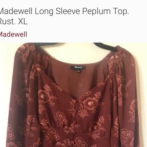 Madewell boho, peasant style blouse - Picture 5 of 5